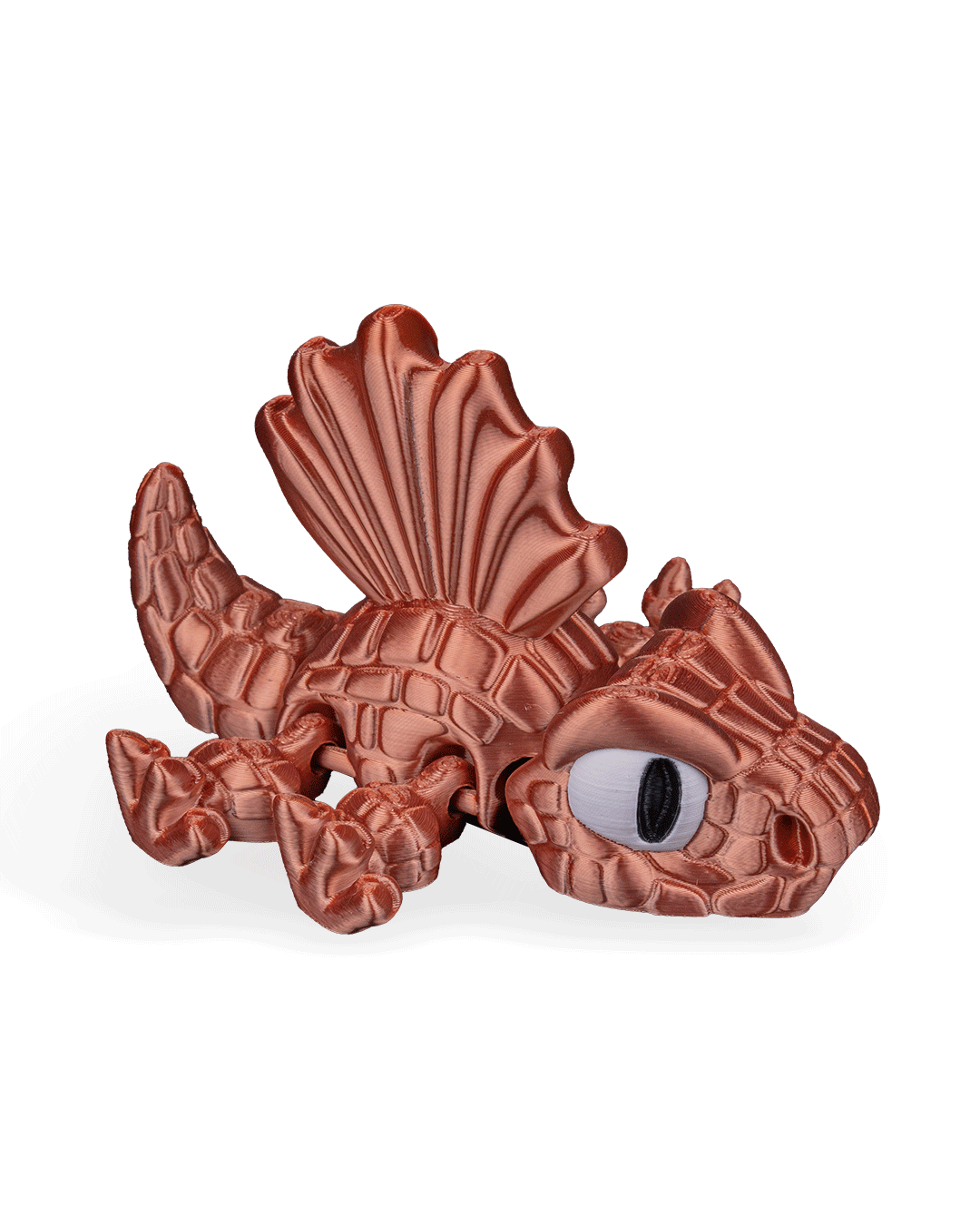Dimetrodon Flexi Dinosaur Toy – 8cm Articulated Figure with Sailed Back | Dual & Tri-Color Flexible Fidget Dino