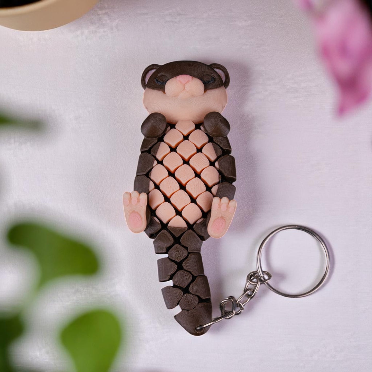 🦦 Dottie the Otter – 3D Printed Mesh Fidget Toy & Sea Creature Collectible