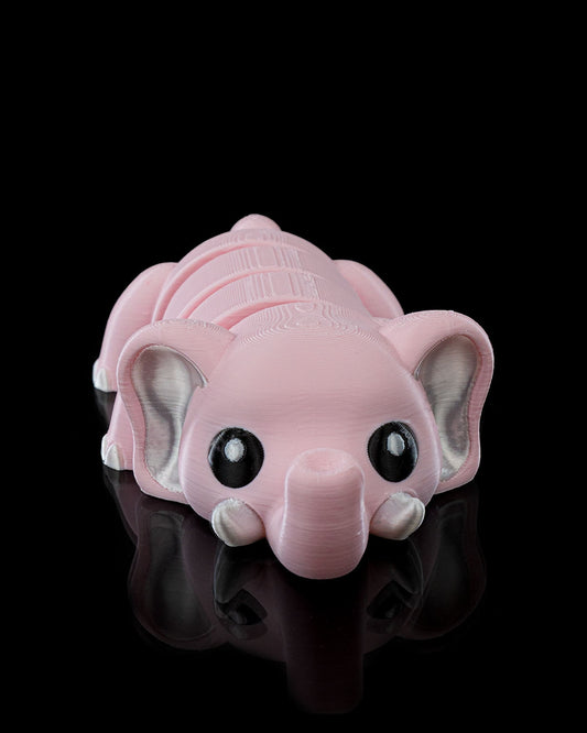 Cute Flexi Elephant Pocket Pal Toy & Keychain