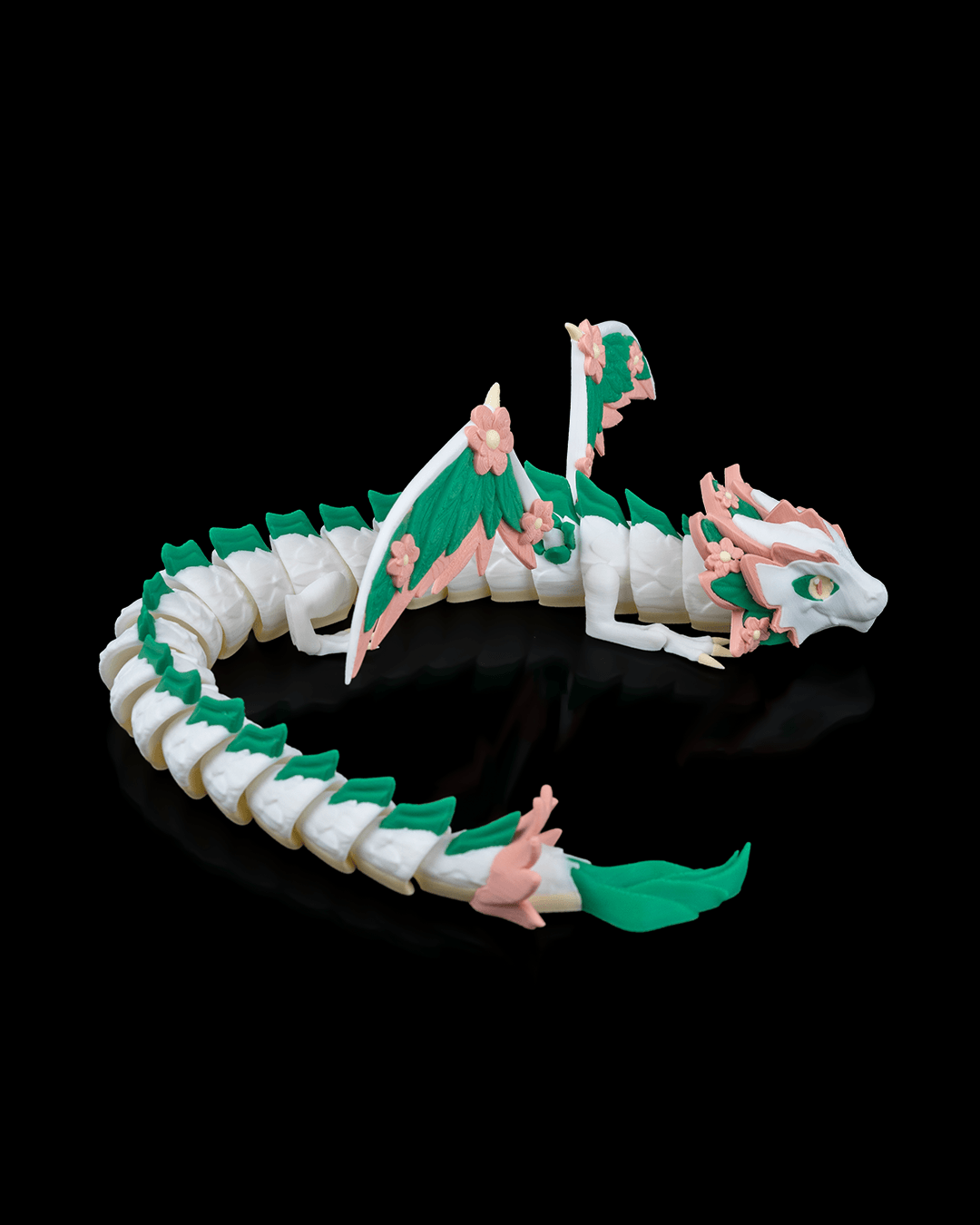 Floral Empress – 3D Printed Articulated Dragon