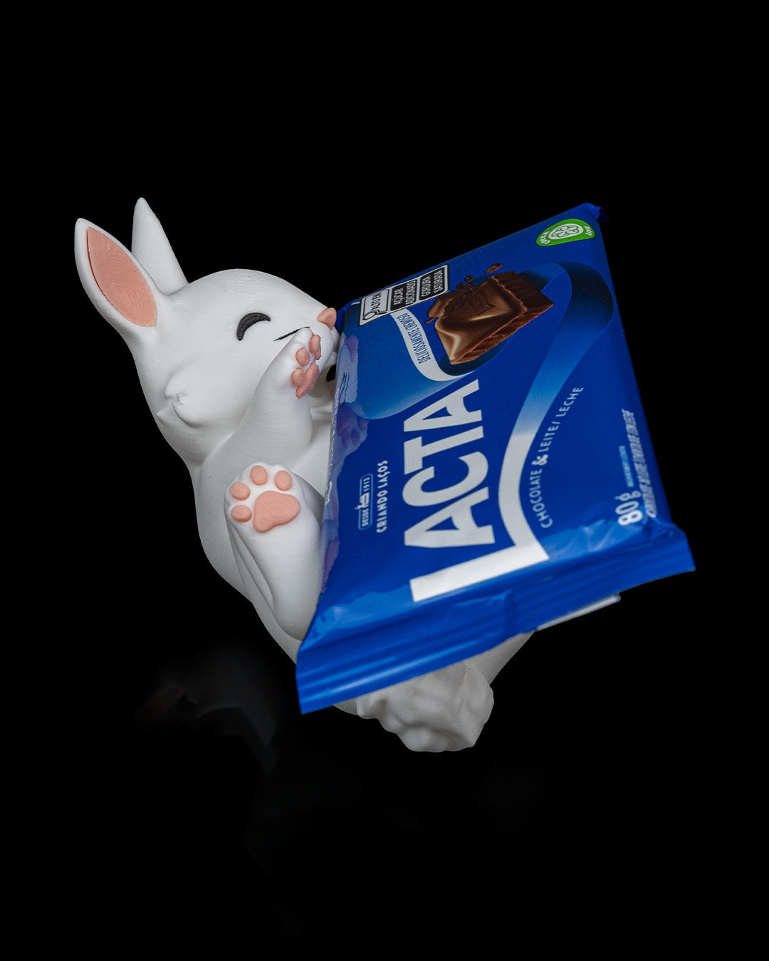 Hungry Rabbit Candy Bar Holder – 3D Printed Bunny Treat Display