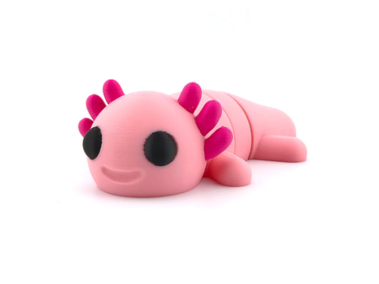 3D Printed Axolotl – Unique Animal Lover Gift,  Desk Pet & Collectible Figurine