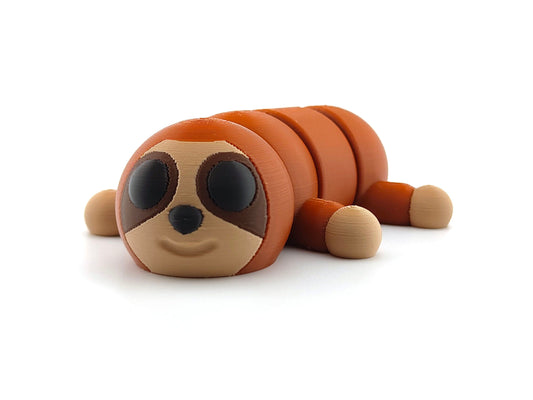 3D Printed Sloth– Unique Animal Lover Gift, Desk Pet & Collectible Figurine
