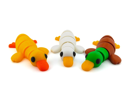 3D Printed Duck– Unique Animal Lover Gift, Desk Pet & Collectible Figurine