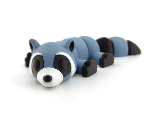 3D Printed Raccoon– Unique Animal Lover Gift, Desk Pet & Collectible Figurine