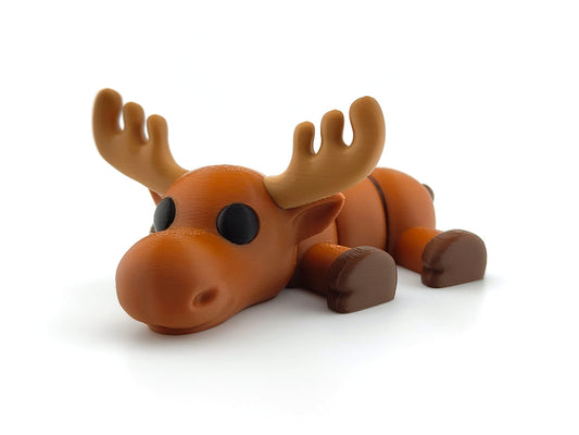 3D Printed Moose– Unique Animal Lover Gift, Desk Pet & Collectible Figurine