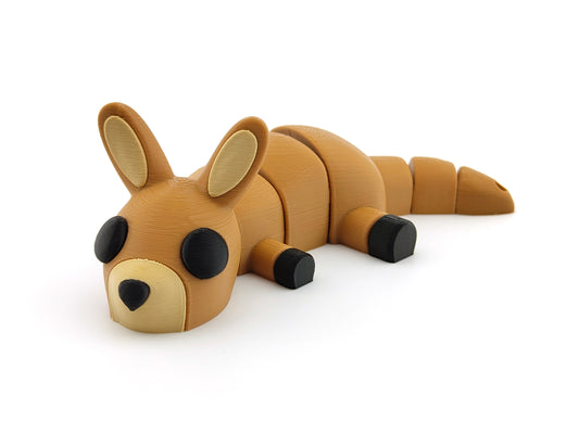 3D Printed Kangaroo– Unique Animal Lover Gift, Desk Pet & Collectible Figurine