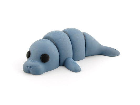 3D Printed Manatee– Unique Animal Lover Gift, Desk Pet & Collectible Figurine