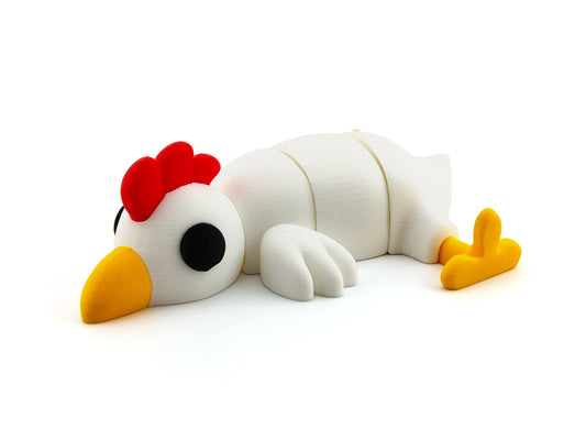3D Printed Chicken– Unique Animal Lover Gift, Desk Pet & Collectible Figurine