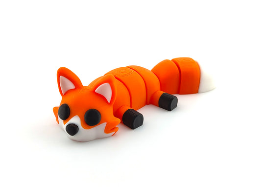 3D Printed Fox– Unique Animal Lover Gift, Desk Pet & Collectible Figurine