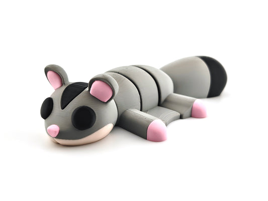 3D Printed Sugar Glider– Unique Animal Lover Gift, Desk Pet & Collectible Figurine