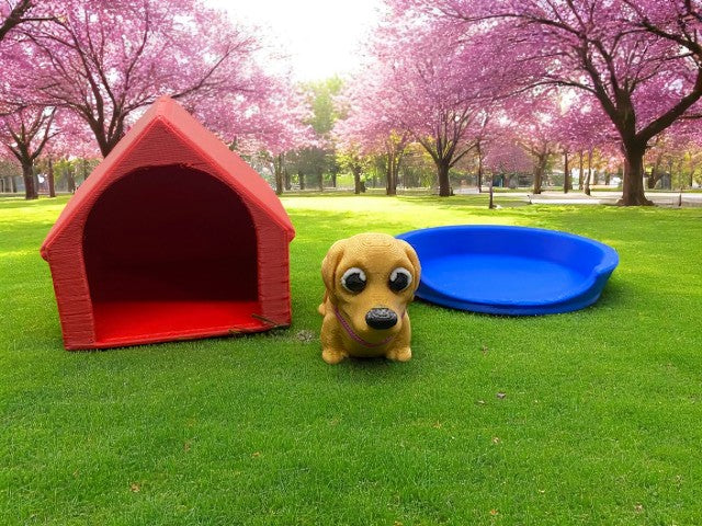 Pocket Pal Hundebett, Haus und Spielset mit deutschem Schäferhund
