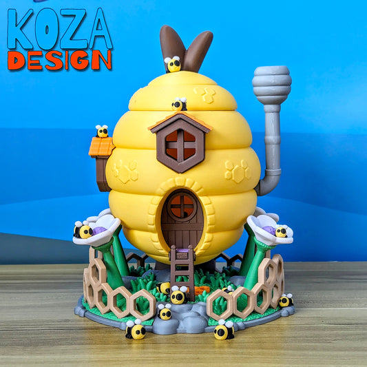 Beehive House & Storage Box – 3D Printed Functional Decor and Toy