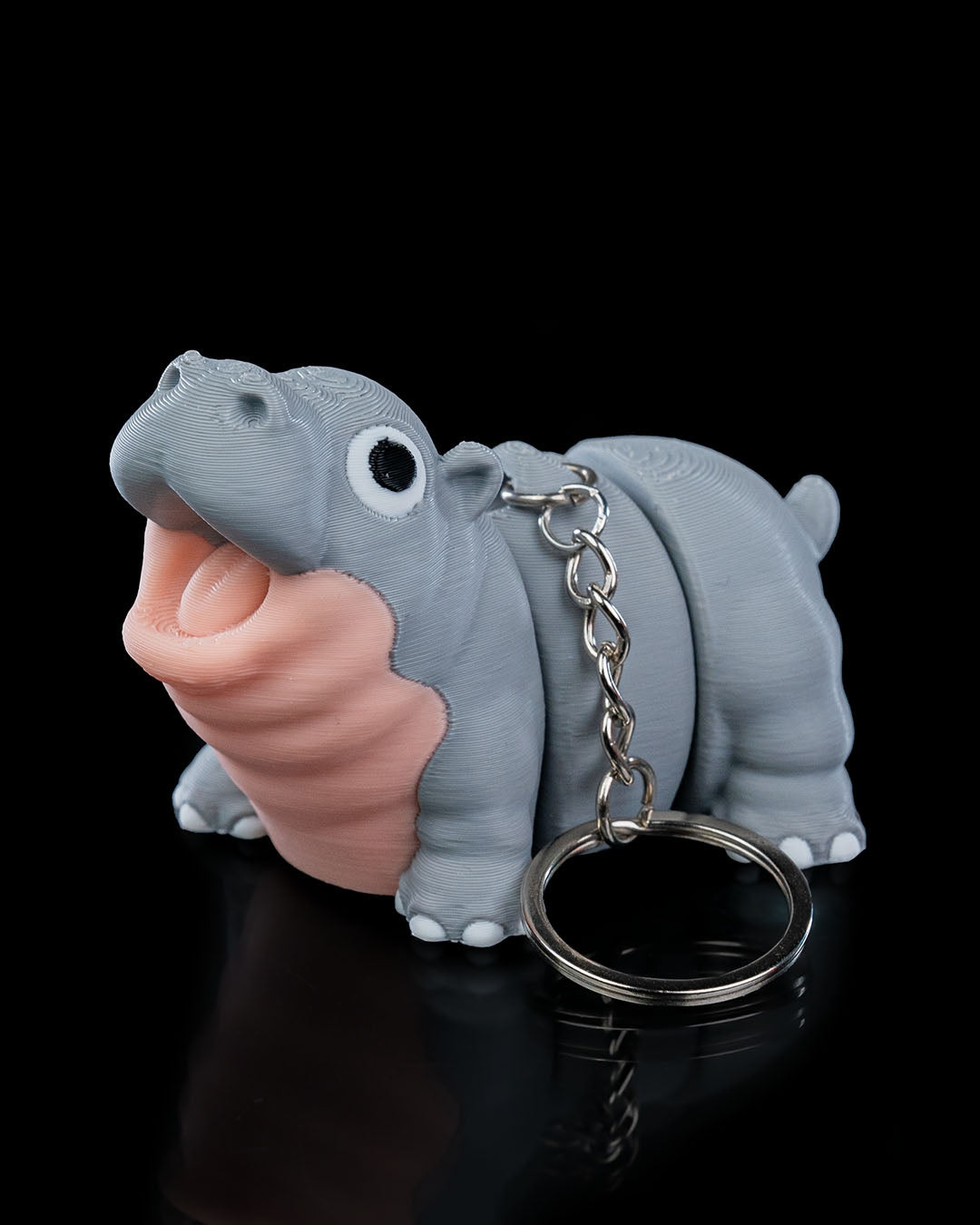 Merry Baby Hippo Pocket Pal Toy & Keychain