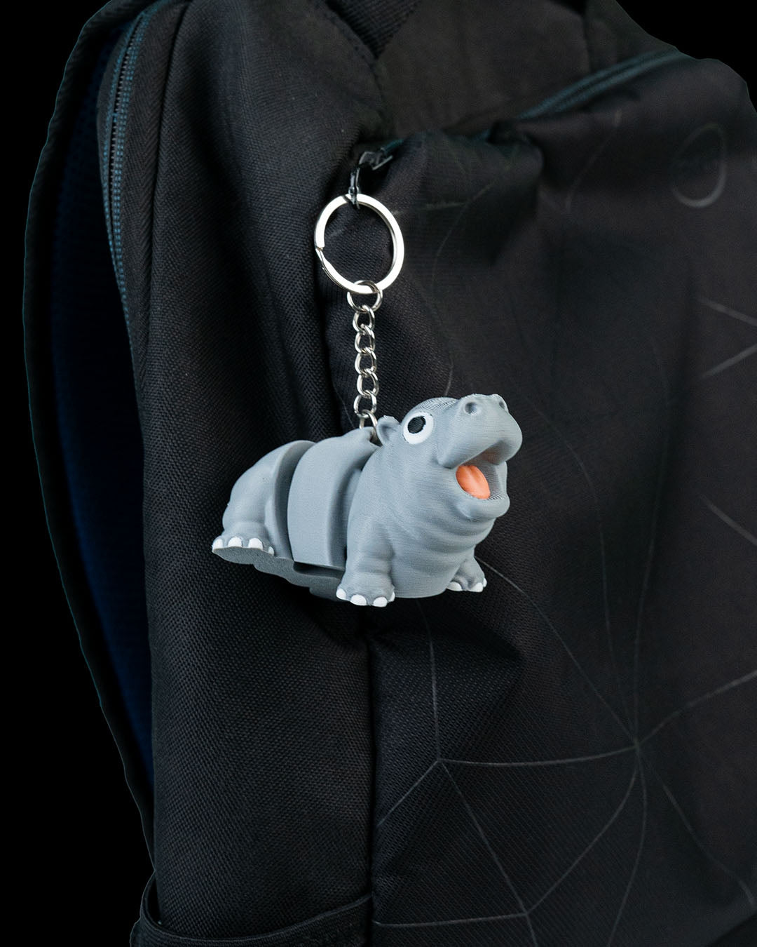 Merry Baby Hippo Pocket Pal Toy & Keychain