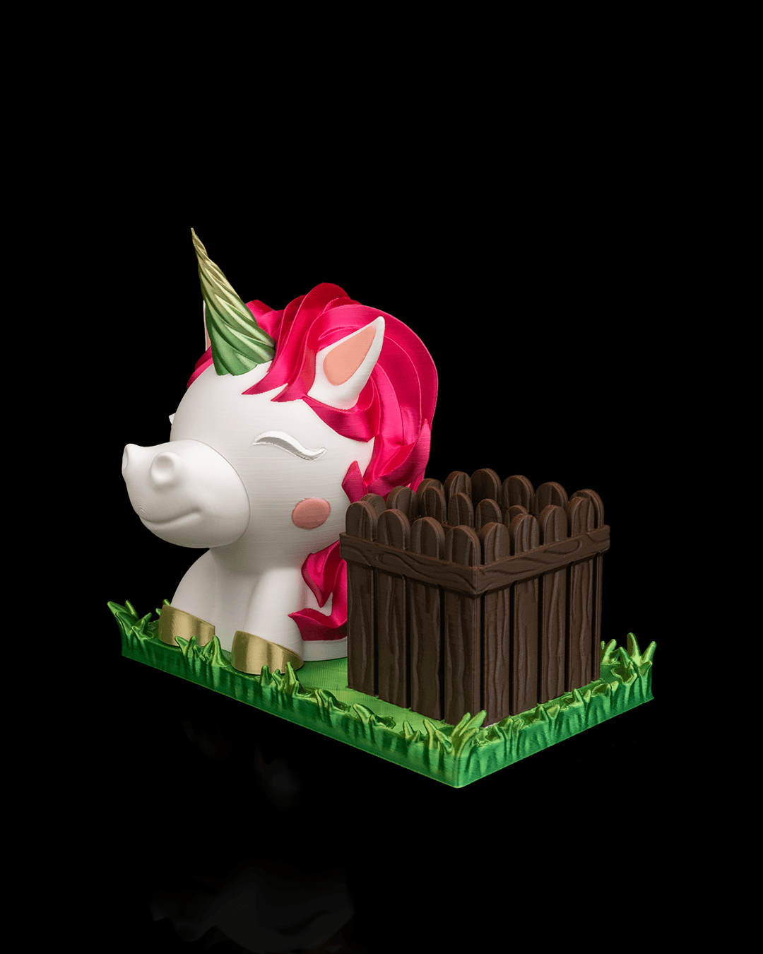 Ms. Unicorn glasses and pen holder