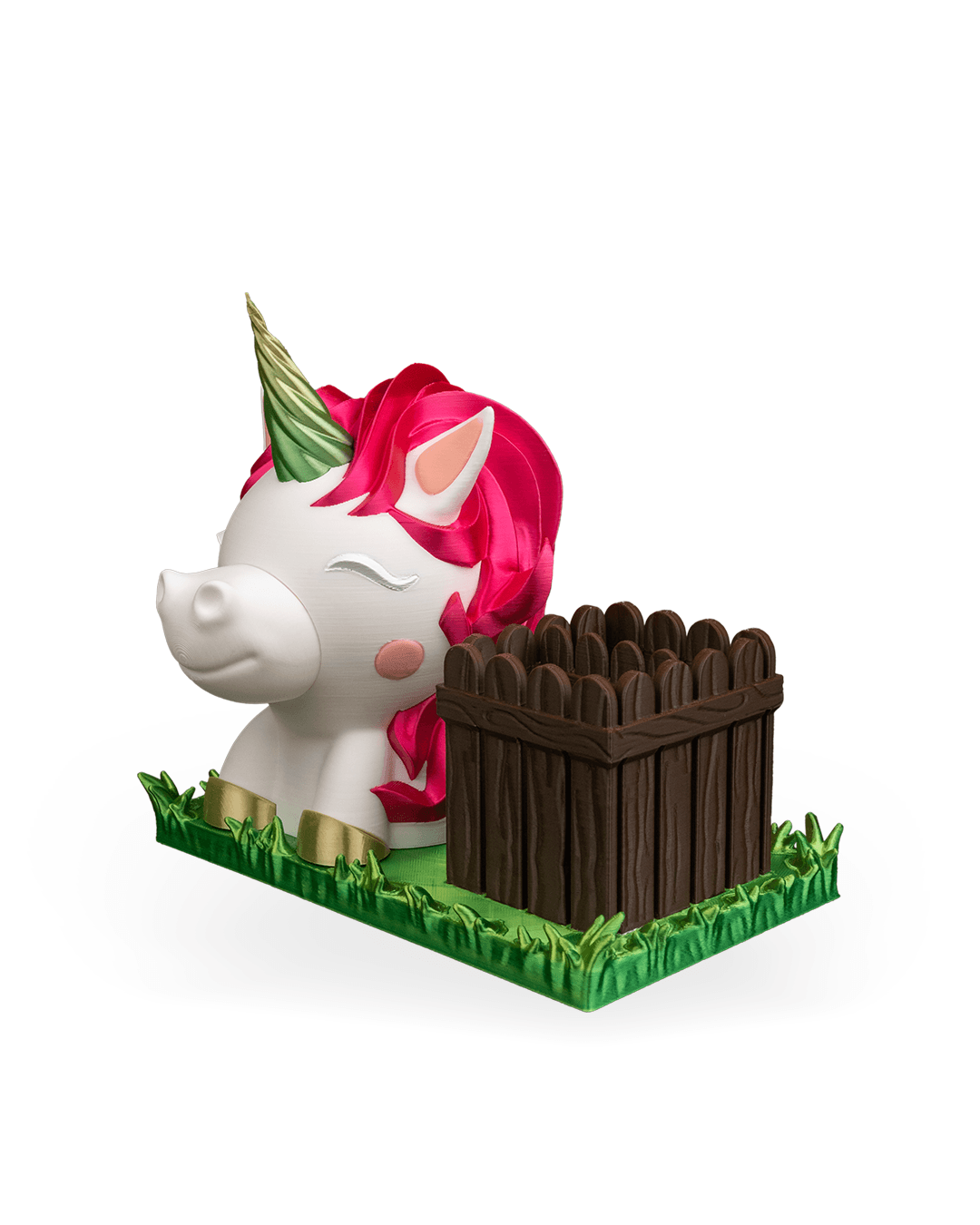 Ms. Unicorn glasses and pen holder