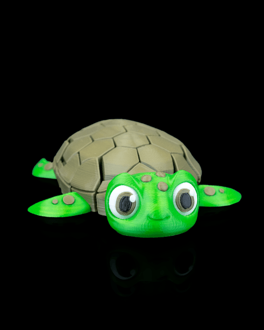 Myrtle the Turtle – Articulated Mesh Turtle Toy | Flexi Creature Fidget