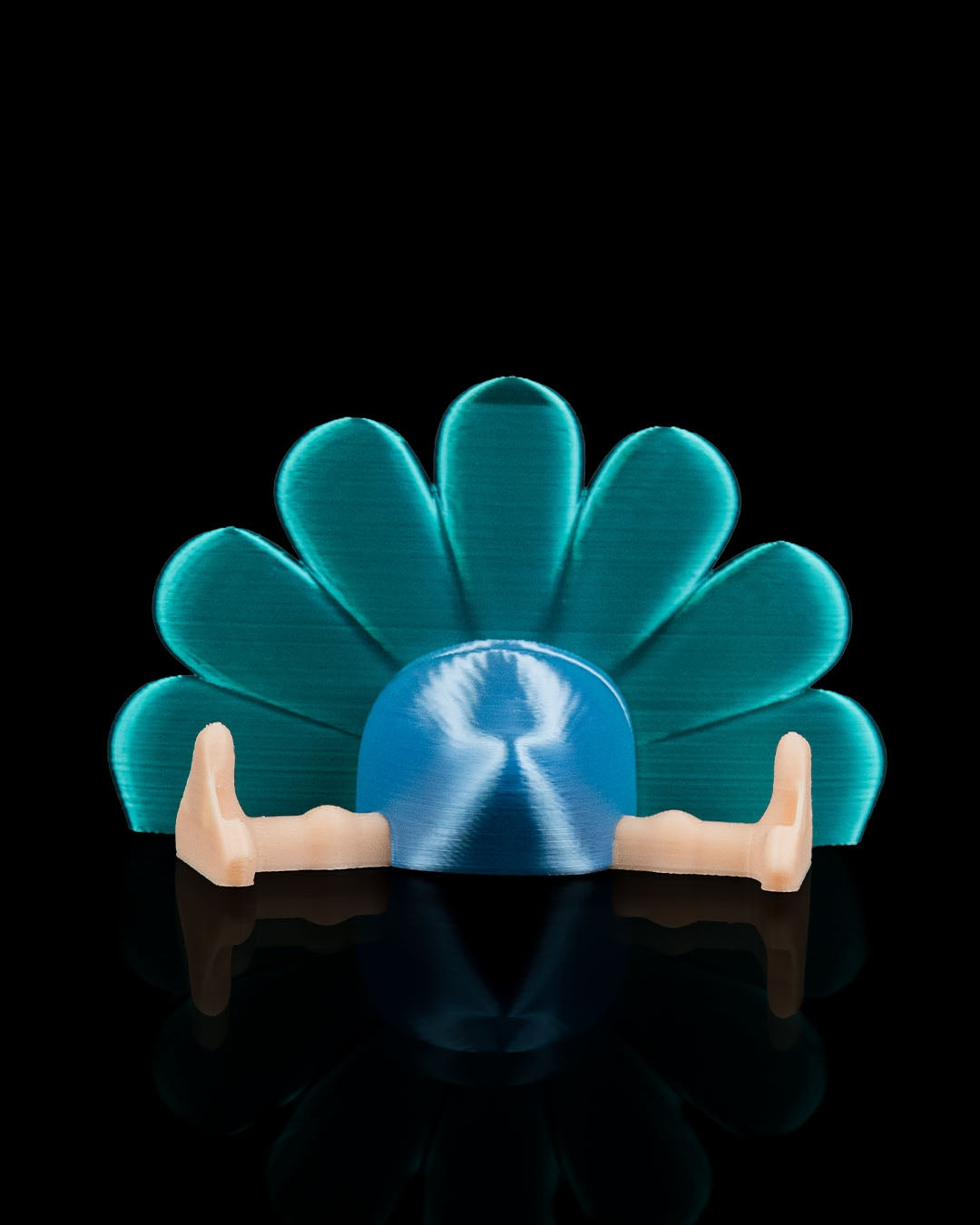 Charming 3D Printed Peacock in Cozy Field Nest – Unique Animal Lover Gift, Miniature Desk Pet & Collectible Figurine