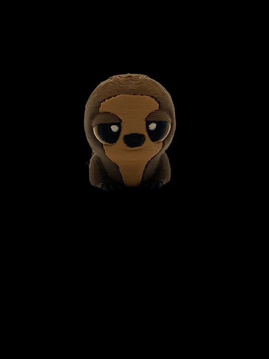 Sleepy Sitting Sloth Pocket Pal Toy & Keychain