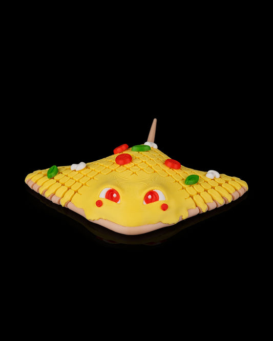 🍕 Pizza Ray – 3D Printed Articulated Slice-Stingray, Flexible Fidget Toy & STEM Collectible