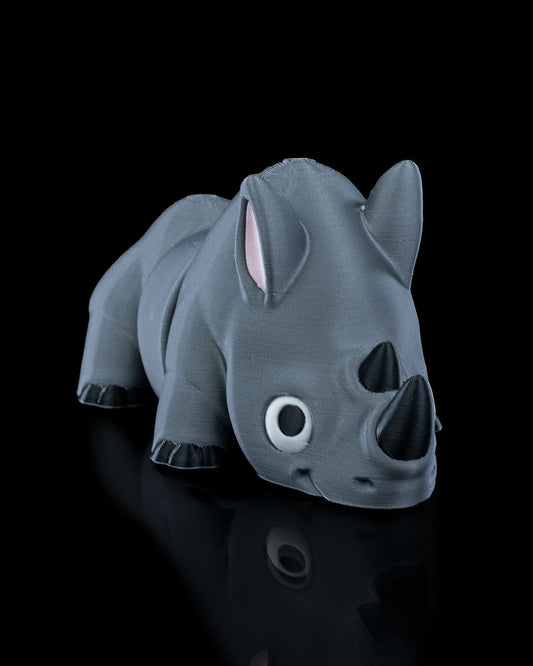 Playful Rhino Pocket Pal Toy & Keychain