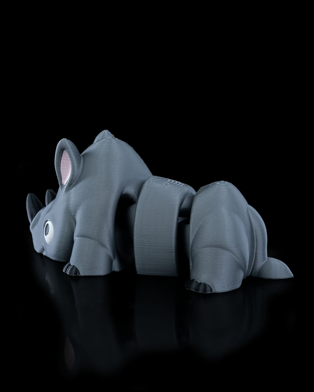 Playful Rhino Pocket Pal Toy & Keychain