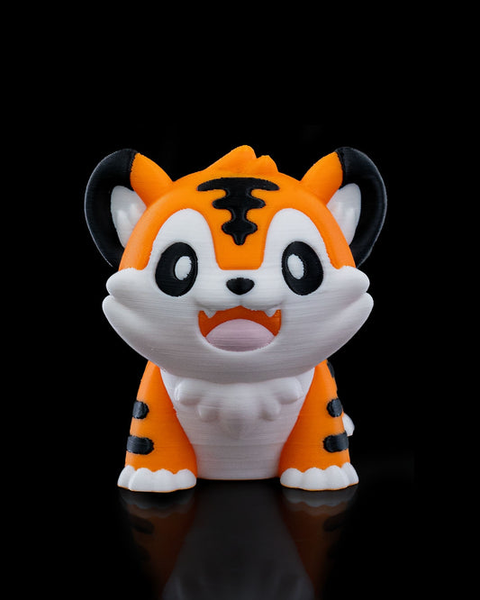 Playful Tiger Pocket Pal Toy & Keychain