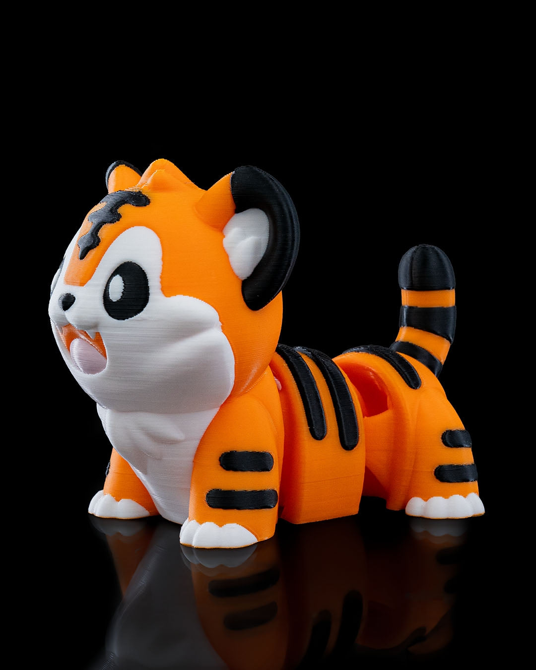 Playful Tiger Pocket Pal Toy & Keychain