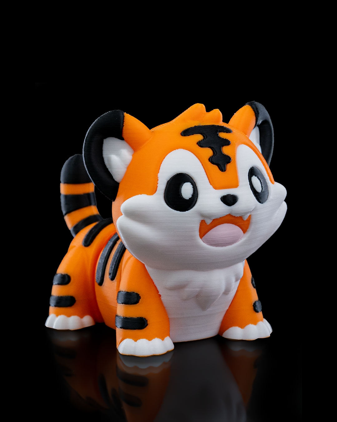 Playful Tiger Pocket Pal Toy & Keychain