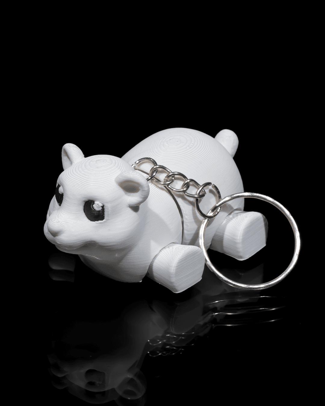 Tiny Polar Bear Pocket Pal Toy & Keychain