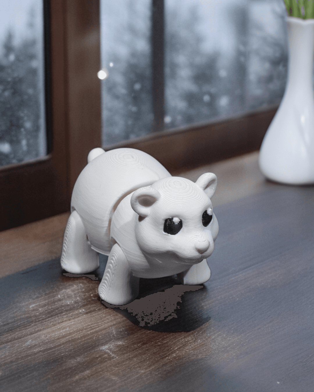 Tiny Polar Bear Pocket Pal Toy & Keychain