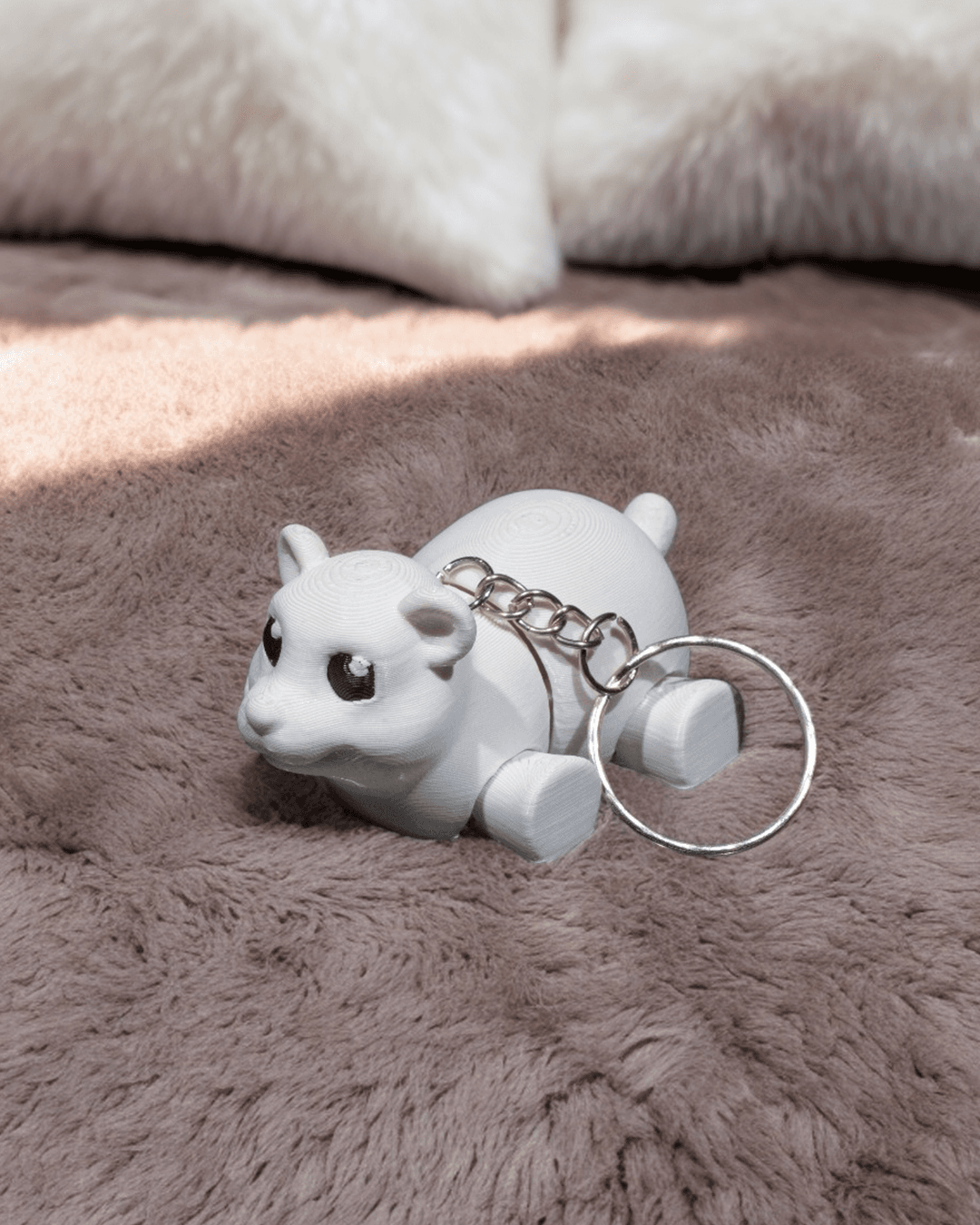 Tiny Polar Bear Pocket Pal Toy & Keychain