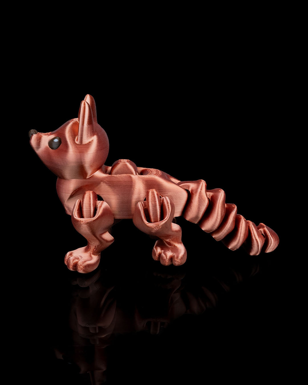 Press the Fox – 3D Printed Articulated Fox Figurine | Poseable Desk Decor & Fidget Toy