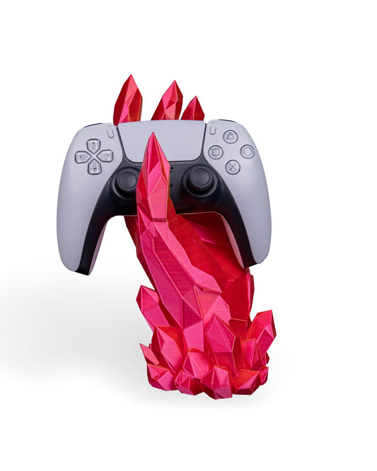 Shardcore Mode – 3D Printed Crystal Gaming Controller & Remote Stand | Universal Desk Organizer for Xbox, PlayStation, and More