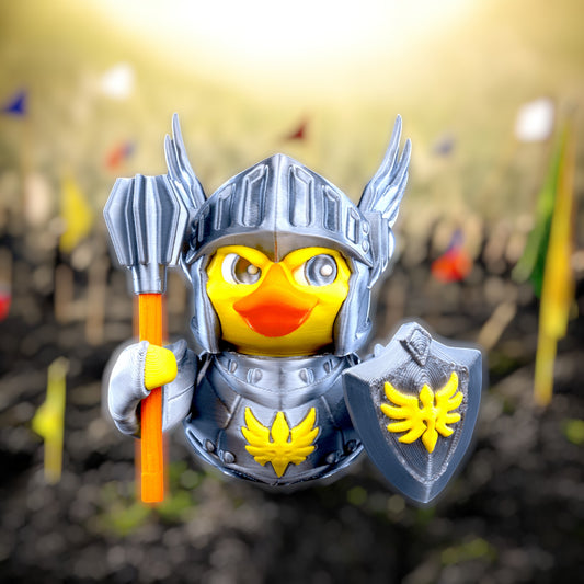 Sir Quackalot – 3D Printed Articulated Knight Duck | Medieval Collectible for Jeep Owners & Duck Lovers