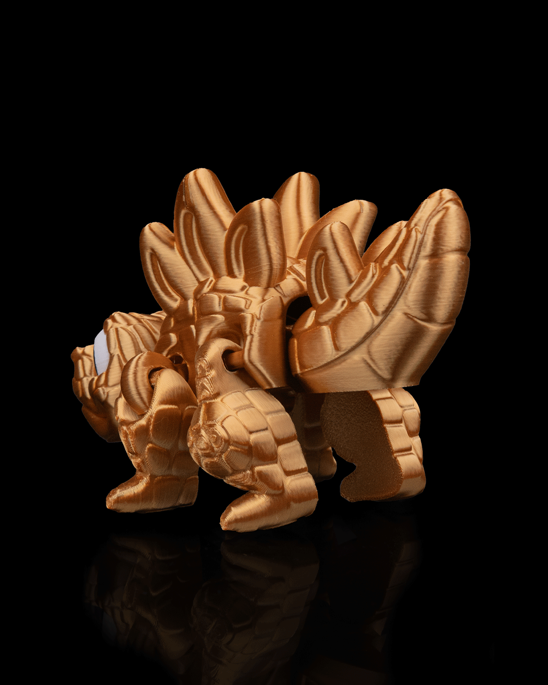 Stegosaurus Flexi Dinosaur Toy – 8cm Articulated Dino with Spiked Tail & Plates | Dual & Tri-Color Flexible Fidget Toy