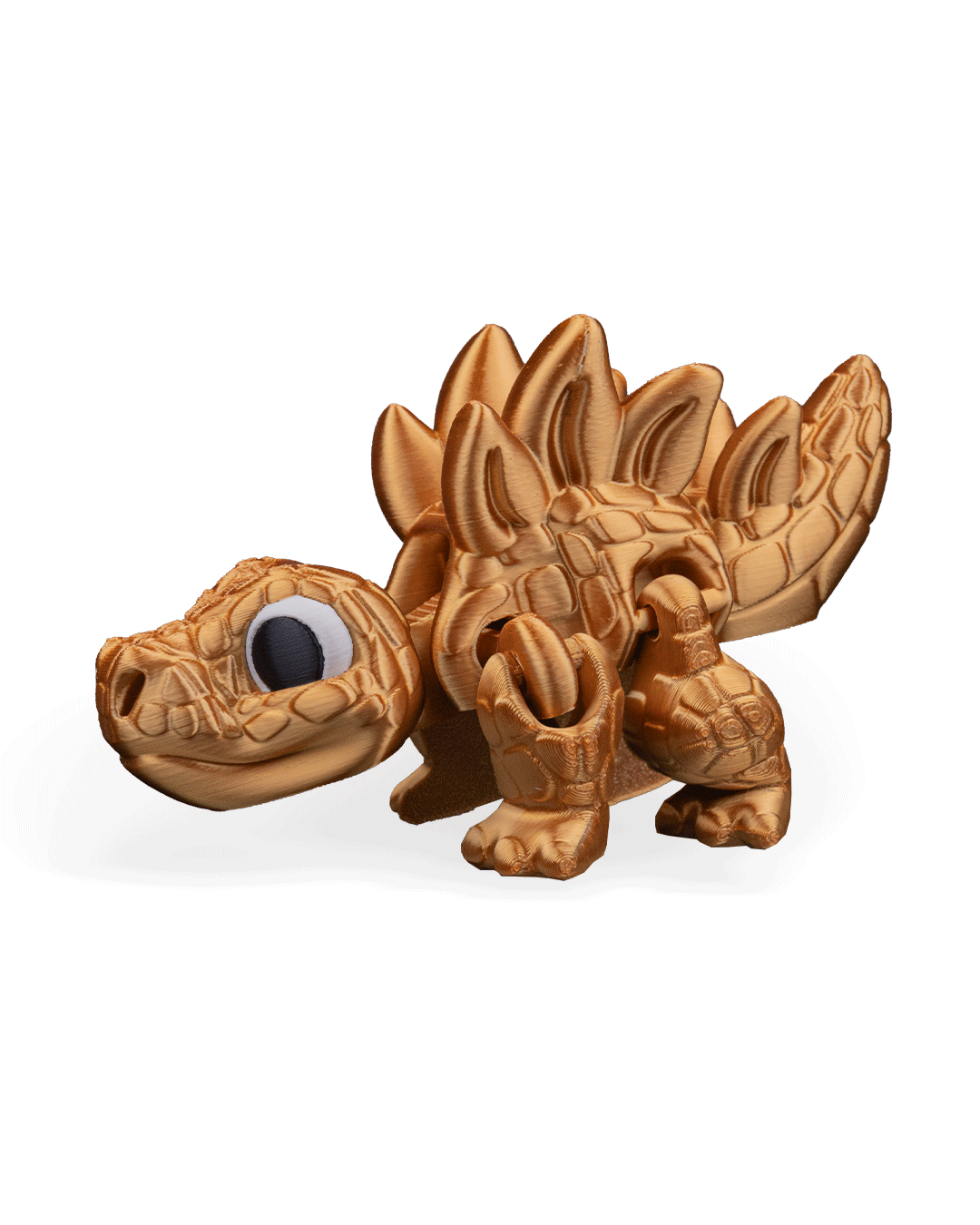 Stegosaurus Flexi Dinosaur Toy – 8cm Articulated Dino with Spiked Tail & Plates | Dual & Tri-Color Flexible Fidget Toy