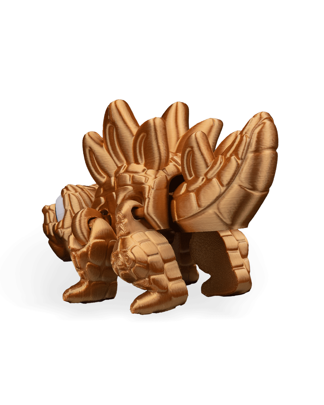 Stegosaurus Flexi Dinosaur Toy – 8cm Articulated Dino with Spiked Tail & Plates | Dual & Tri-Color Flexible Fidget Toy