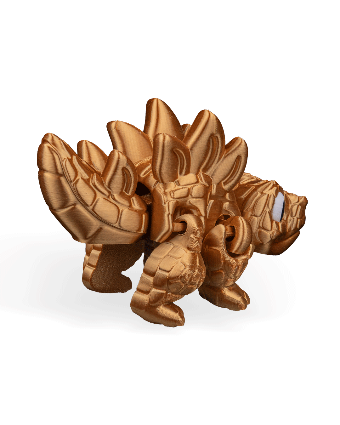 Stegosaurus Flexi Dinosaur Toy – 8cm Articulated Dino with Spiked Tail & Plates | Dual & Tri-Color Flexible Fidget Toy