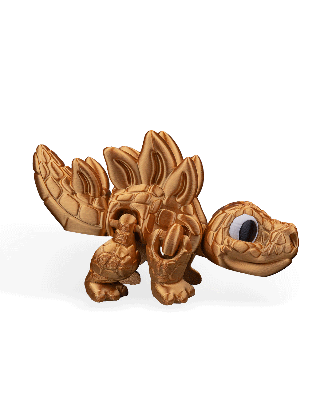 Stegosaurus Flexi Dinosaur Toy – 8cm Articulated Dino with Spiked Tail & Plates | Dual & Tri-Color Flexible Fidget Toy