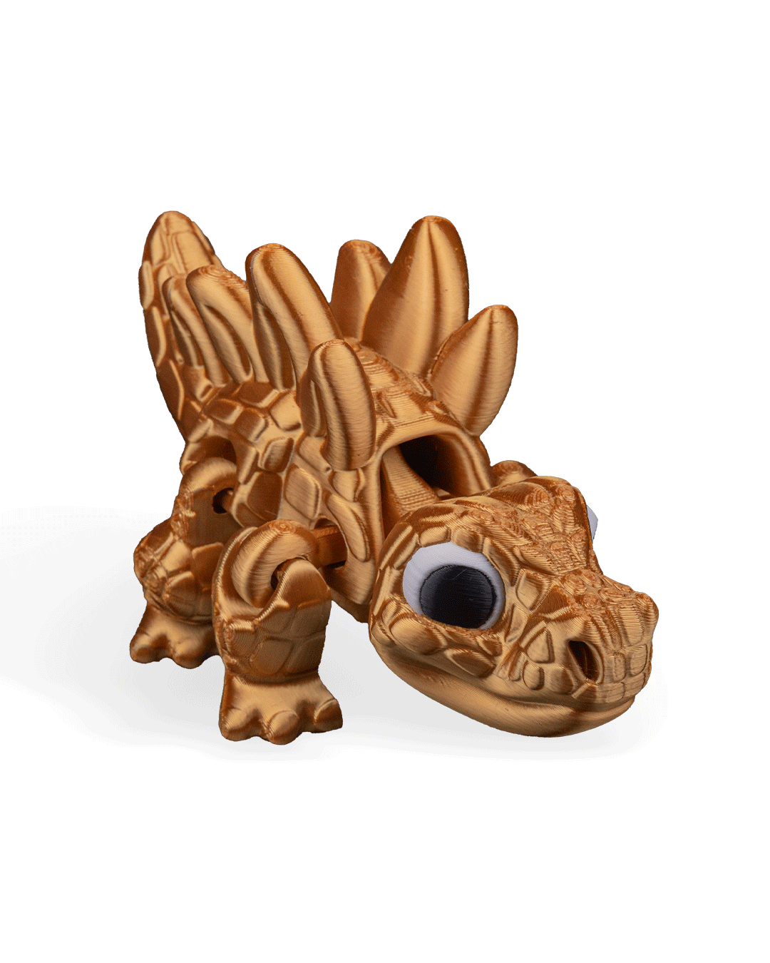 Stegosaurus Flexi Dinosaur Toy – 8cm Articulated Dino with Spiked Tail & Plates | Dual & Tri-Color Flexible Fidget Toy