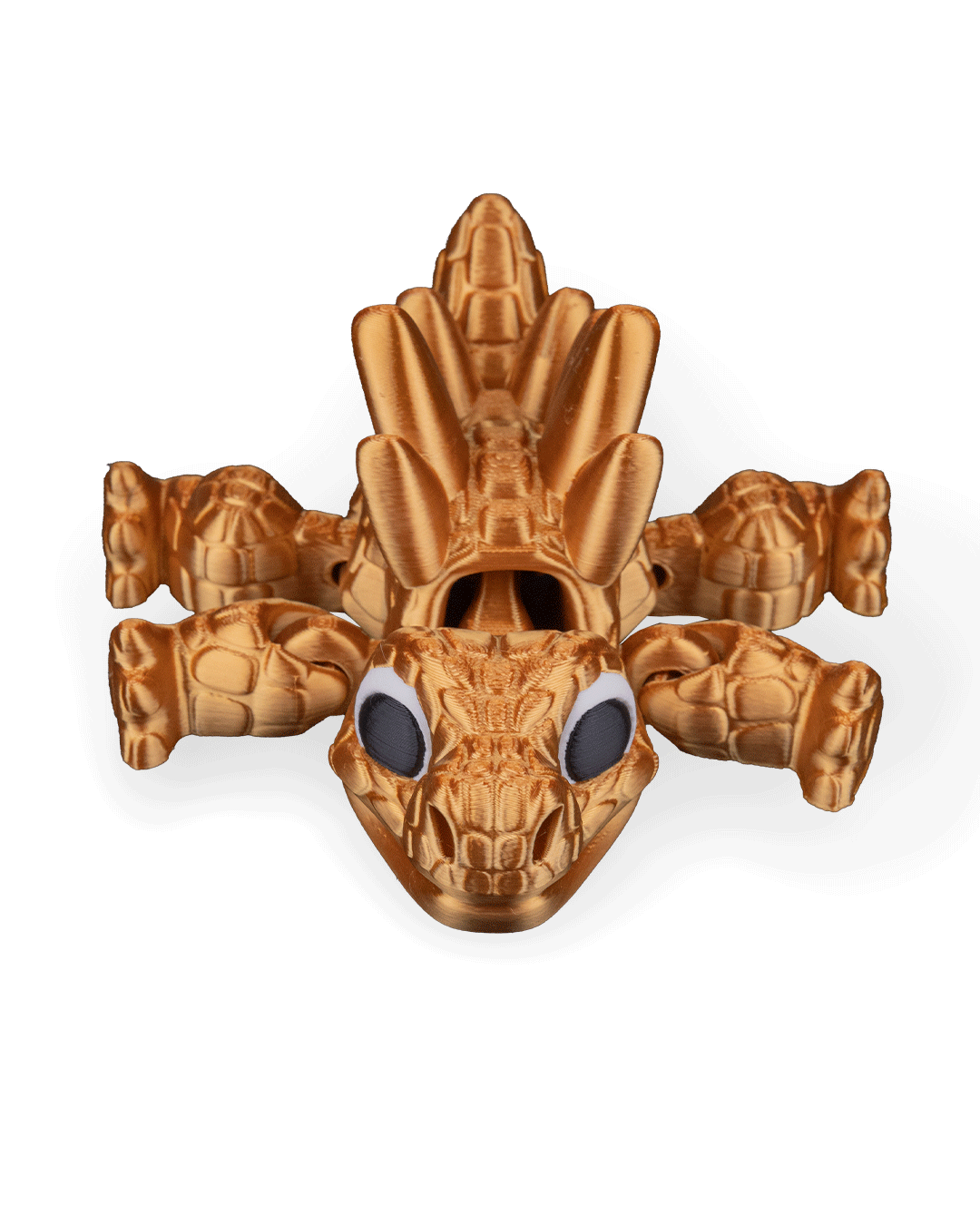 Stegosaurus Flexi Dinosaur Toy – 8cm Articulated Dino with Spiked Tail & Plates | Dual & Tri-Color Flexible Fidget Toy