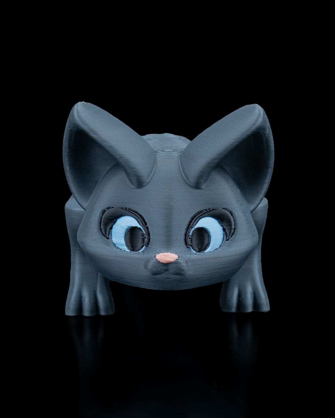 Stretching Kitty – 8cm Articulated 3D Printed Cat Figurine | Flexible Poseable Desk Decor & Stress Relief Toy