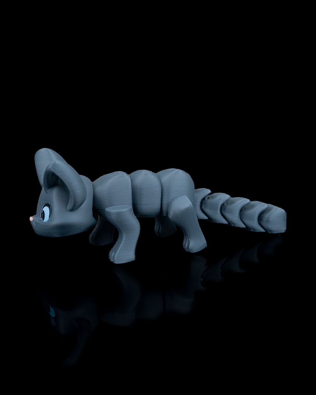 Stretching Kitty – 8cm Articulated 3D Printed Cat Figurine | Flexible Poseable Desk Decor & Stress Relief Toy