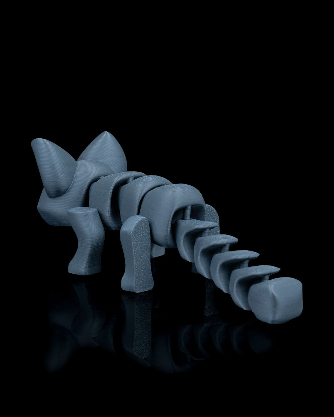 Stretching Kitty – 8cm Articulated 3D Printed Cat Figurine | Flexible Poseable Desk Decor & Stress Relief Toy