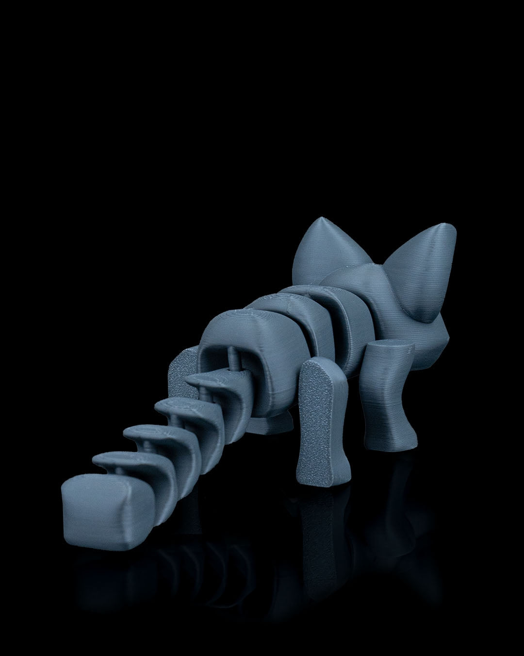 Stretching Kitty – 8cm Articulated 3D Printed Cat Figurine | Flexible Poseable Desk Decor & Stress Relief Toy