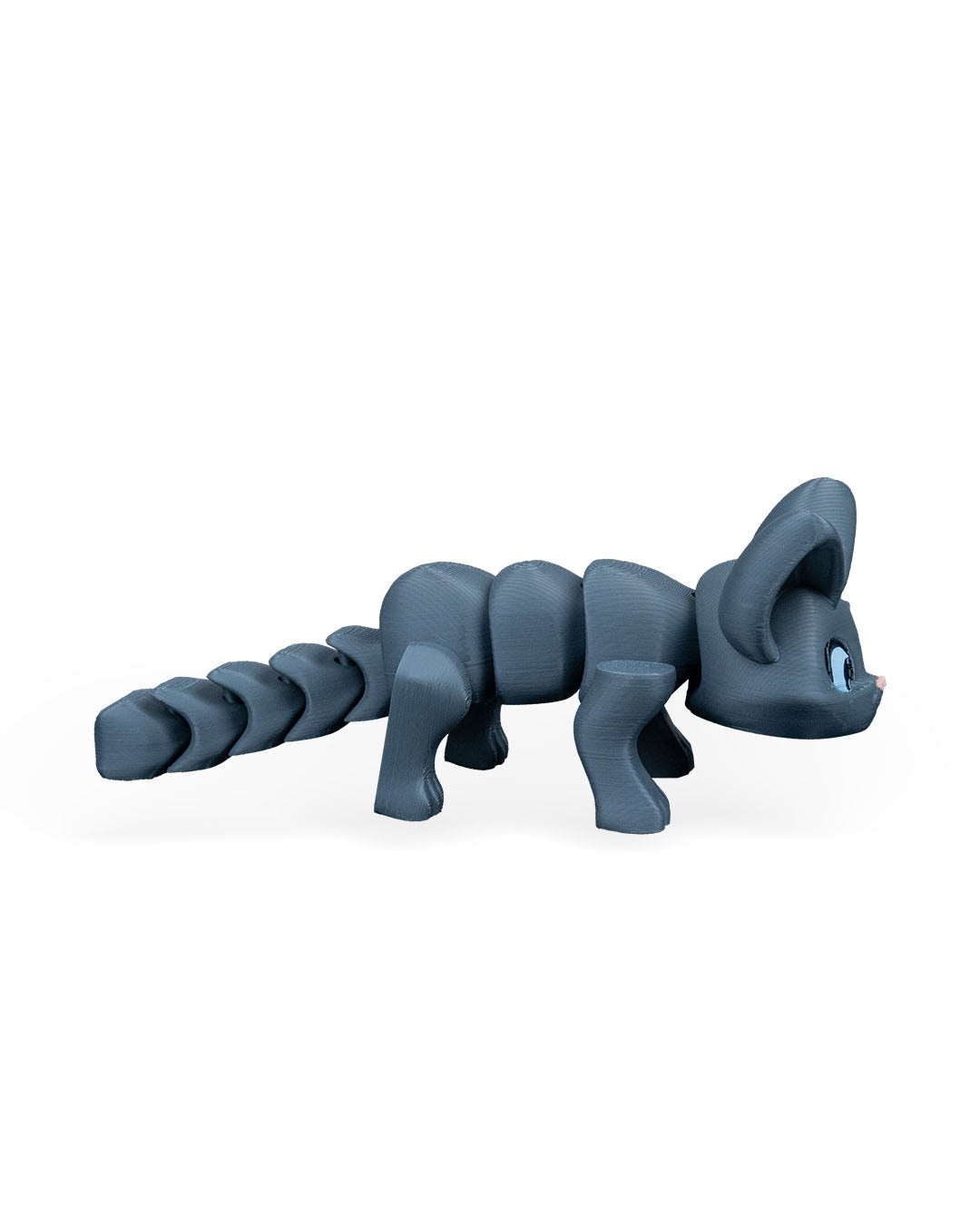 Stretching Kitty – 8cm Articulated 3D Printed Cat Figurine | Flexible Poseable Desk Decor & Stress Relief Toy