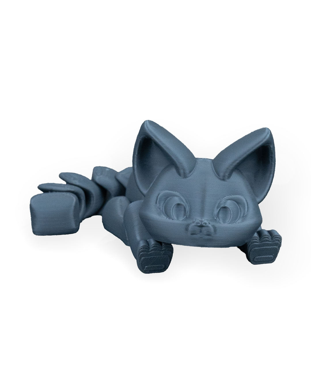 Stretching Kitty – 8cm Articulated 3D Printed Cat Figurine | Flexible Poseable Desk Decor & Stress Relief Toy