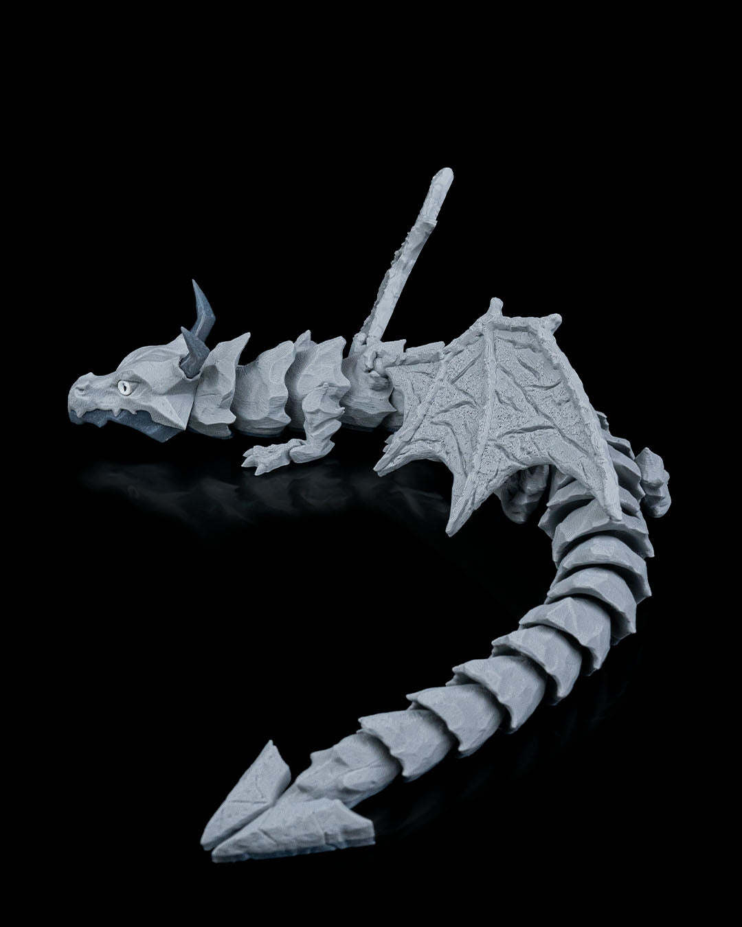 The Lithic Titan – 3D Printed Articulated Dragon